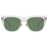 Linda Farrow - Chrysler D-Frame Sunglasses in Clear - LF43C6SUN - Linda Farrow Eyewear