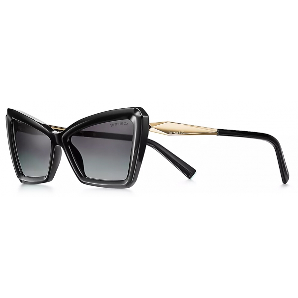 Tiffany & Co. - Occhiale da Sole Cat Eye - Nero Grigio - Collezione Tiffany Sunglasses - Tiffany & Co. Eyewear