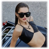 Linda Farrow - Dakota Flat Top Sunglasses in Black - LFL1304C1SUN - Linda Farrow Eyewear