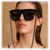 Linda Farrow - Dakota Flat Top Sunglasses in Black Gray - LFL1304C2SUN - Linda Farrow Eyewear