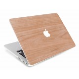 Woodcessories - Ciliegio / MacBook Skin Cover - MacBook 13 Pro Touchbar - Eco Skin - Apple Logo - Cover MacBook in Legno