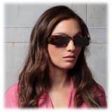 Linda Farrow - Dania Rectangular Sunglasses in Tortoiseshell - LFL1201C2SUN - Linda Farrow Eyewear