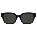 Linda Farrow - Deni D-Frame Sunglasses in Black - LFL1243C1SUN - Linda Farrow Eyewear