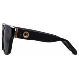 Linda Farrow - Deni D-Frame Sunglasses in Black - LFL1243C1SUN - Linda Farrow Eyewear