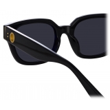 Linda Farrow - Deni D-Frame Sunglasses in Black - LFL1243C1SUN - Linda Farrow Eyewear