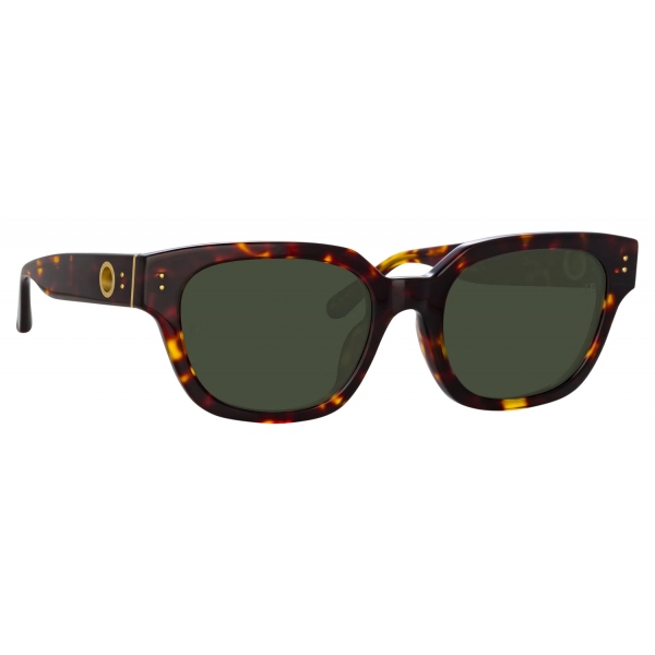 Linda Farrow - Deni D-Frame Sunglasses in Tortoiseshell - LFL1243C2SUN - Linda Farrow Eyewear
