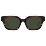 Linda Farrow - Deni D-Frame Sunglasses in Tortoiseshell - LFL1243C2SUN - Linda Farrow Eyewear