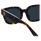 Linda Farrow - Deni D-Frame Sunglasses in Tortoiseshell - LFL1243C2SUN - Linda Farrow Eyewear