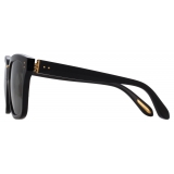 Linda Farrow - Desiree D-Frame Sunglasses in Black - LFL1322C4SUN - Linda Farrow Eyewear