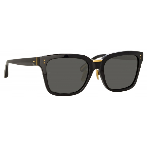 Linda Farrow - Desiree D-Frame Sunglasses in Black - LFL1322C4SUN - Linda Farrow Eyewear