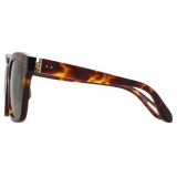 Linda Farrow - Desiree D-Frame Sunglasses in Tortoiseshell - LFL1322C5SUN - Linda Farrow Eyewear