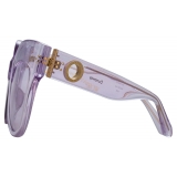 Linda Farrow - Dunaway Oversized Sunglasses in Lilac - LFL1049C13SUN - Linda Farrow Eyewear