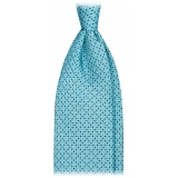 Viola Milano - Mystic Dot Selftipped Silk Tie - Light Blue Mix - Handmade in Italy - Luxury Exclusive Collection