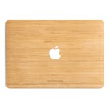 Woodcessories - Bamboo / MacBook Skin Cover - MacBook 13 Pro Touchbar - Eco Skin - Apple Logo - Wooden MacBook Cover