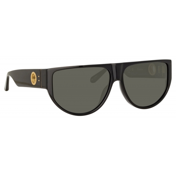 Linda Farrow - Elodie Flat Top Sunglasses in Black - LFL1302C1SUN - Linda Farrow Eyewear