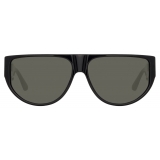 Linda Farrow - Elodie Flat Top Sunglasses in Black - LFL1302C1SUN - Linda Farrow Eyewear