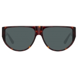 Linda Farrow - Elodie Flat Top Sunglasses in Horn - LFL1302C2SUN - Linda Farrow Eyewear