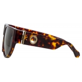 Linda Farrow - Elodie Flat Top Sunglasses in Horn - LFL1302C2SUN - Linda Farrow Eyewear