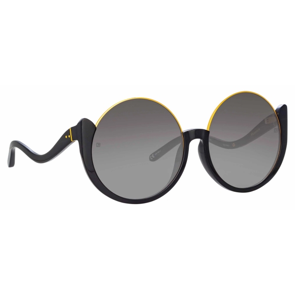 Linda Farrow - Elodie Flat Top Sunglasses in Black - LFL1167C1SUN - Linda Farrow Eyewear