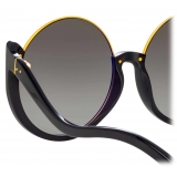 Linda Farrow - Elodie Flat Top Sunglasses in Black - LFL1167C1SUN - Linda Farrow Eyewear