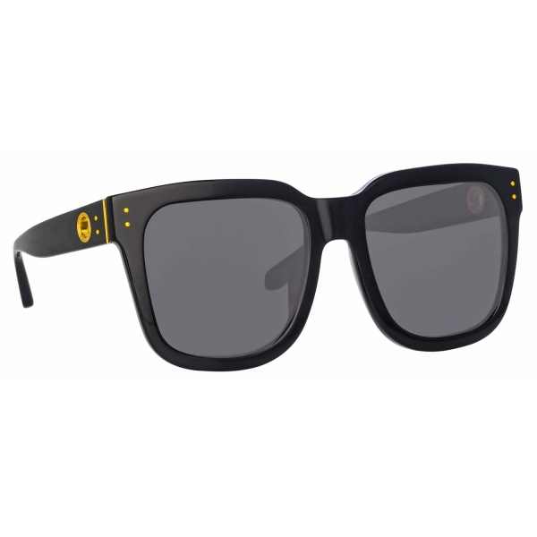 Linda Farrow - The Freya Square Sunglasses in Black - LFL1175C1SUN - Linda Farrow Eyewear