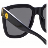 Linda Farrow - The Freya Square Sunglasses in Black - LFL1175C1SUN - Linda Farrow Eyewear