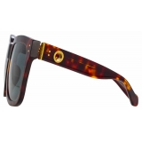 Linda Farrow - The Freya Square Sunglasses in Tortoiseshell - LFL1175C5SUN - Linda Farrow Eyewear