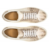 Avvenice - Sneakers in Coccodrillo - Himalaya - Handmade in Italy - Exclusive Luxury Collection
