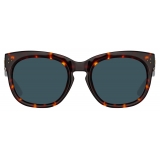 Linda Farrow - Occhiali da Sole Jenson D-Frame in Tartaruga - LFL1384C2SUN - Linda Farrow Eyewear