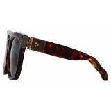 Linda Farrow - Jenson D-Frame Sunglasses in Tortoiseshell - LFL1384C2SUN - Linda Farrow Eyewear