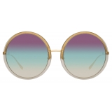 Linda Farrow - Kew Oversized Sunglasses in Truffle - LFL457C36SUN - Linda Farrow Eyewear