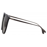 Linda Farrow - Kings Oval Sunglasses in Matt Black - LFL747C30SUN - Linda Farrow Eyewear