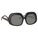 Linda Farrow - Occhiali da Sole Lea Oversized in Nero - LFL1289C1SUN - Linda Farrow Eyewear