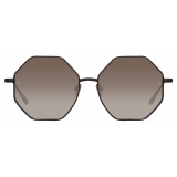 Linda Farrow - Occhiali da Sole Lianas Hexagon in Nero - LFL1253C1SUN - Linda Farrow Eyewear