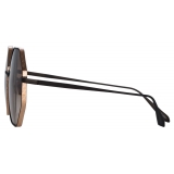 Linda Farrow - Occhiali da Sole Lianas Hexagon in Nero - LFL1253C1SUN - Linda Farrow Eyewear