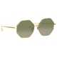 Linda Farrow - Occhiali da Sole Lianas Hexagon in Oro Giallo - LFL1253C2SUN - Linda Farrow Eyewear