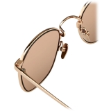 Linda Farrow - The Simon Square Sunglasses in Rose Gold (C3) - LFL479C3SUN - Linda Farrow Eyewear
