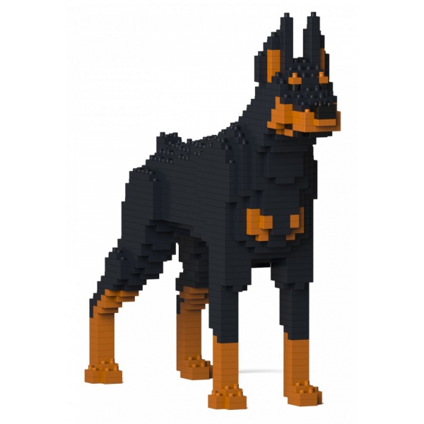 Jekca - Doberman Pinscher 01S-M01 - Lego - Sculpture - Construction - 4D - Brick Animals - Toys