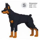 Jekca - Doberman Pinscher 01S-M01 - Lego - Scultura - Costruzione - 4D - Animali di Mattoncini - Toys