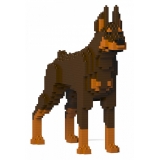 Jekca - Doberman Pinscher 01S-M02 - Lego - Sculpture - Construction - 4D - Brick Animals - Toys
