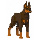 Jekca - Doberman Pinscher 01S-M02 - Lego - Scultura - Costruzione - 4D - Animali di Mattoncini - Toys