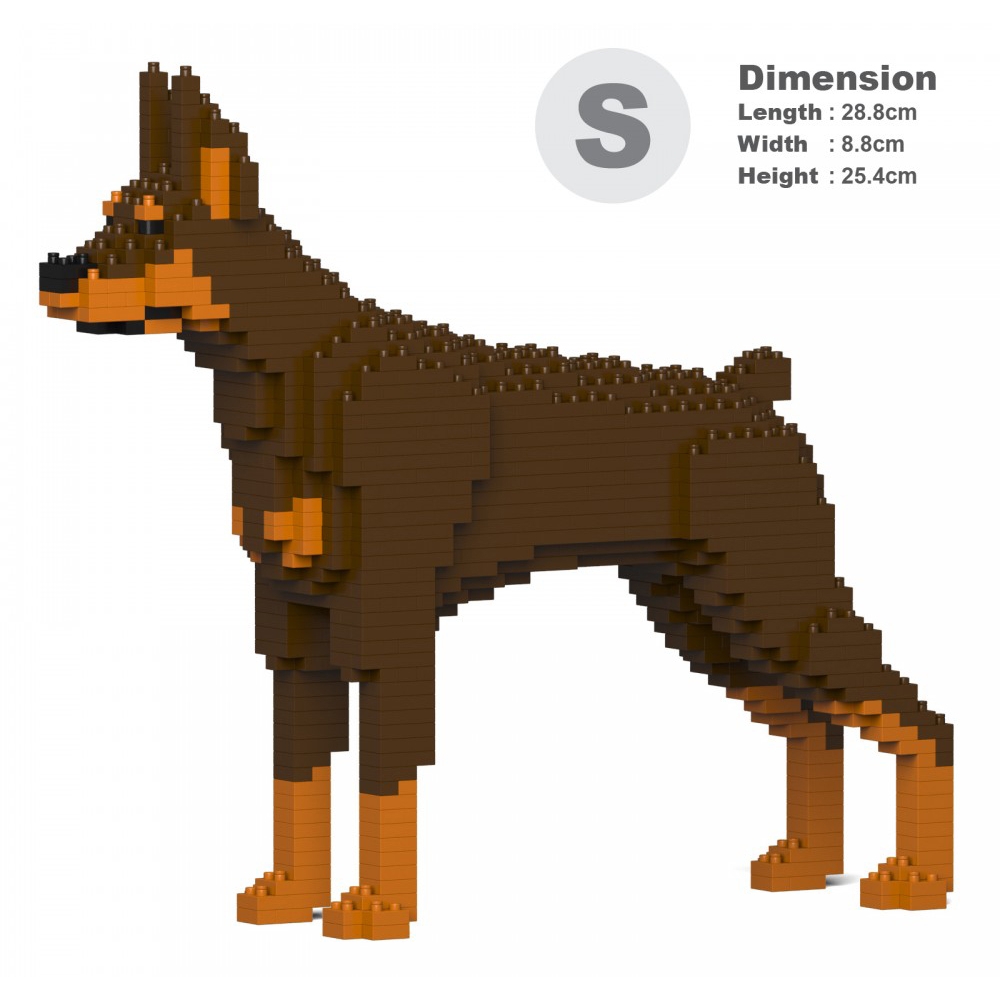 Jekca - Doberman Pinscher 01S-M02 - Lego - Sculpture