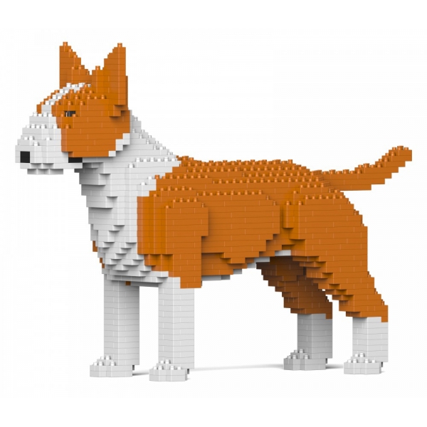 Jekca - English Bull Terrier 01S-M02 - Lego - Scultura - Costruzione - 4D - Animali di Mattoncini - Toys