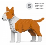 Jekca - English Bull Terrier 01S-M02 - Lego - Scultura - Costruzione - 4D - Animali di Mattoncini - Toys