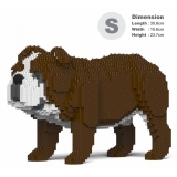 Jekca - English Bulldog 4-in-1 Pack 01S-M01 - Lego - Sculpture - Construction - 4D - Brick Animals - Toys