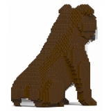 Jekca - English Bulldog 4-in-1 Pack 01S-M01 - Lego - Sculpture - Construction - 4D - Brick Animals - Toys