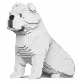 Jekca - English Bulldog 4-in-1 Pack 01S-M02 - Lego - Sculpture - Construction - 4D - Brick Animals - Toys