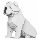 Jekca - English Bulldog 4-in-1 Pack 01S-M02 - Lego - Scultura - Costruzione - 4D - Animali di Mattoncini - Toys