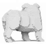 Jekca - English Bulldog 4-in-1 Pack 01S-M02 - Lego - Scultura - Costruzione - 4D - Animali di Mattoncini - Toys