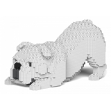 Jekca - English Bulldog 4-in-1 Pack 01S-M02 - Lego - Scultura - Costruzione - 4D - Animali di Mattoncini - Toys